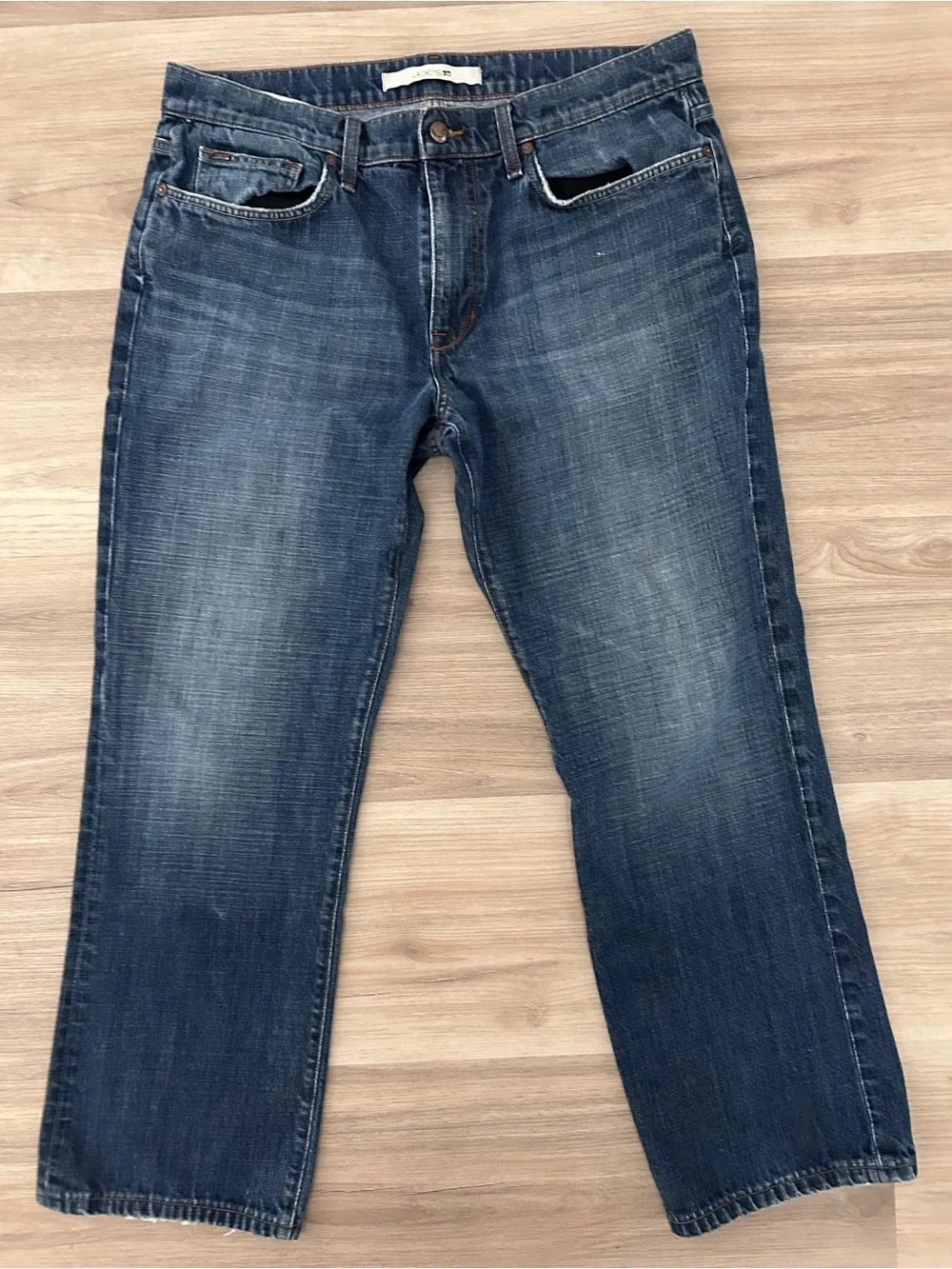 Joe's Jeans Men's Faded Blue Straight Jeans